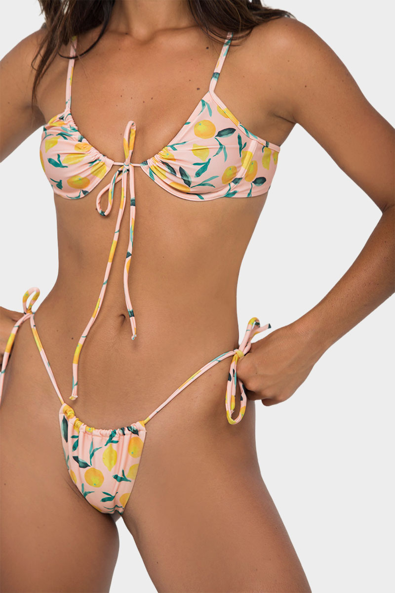 Bas de Maillot de Bain Lola  Bikini string avec ficelles